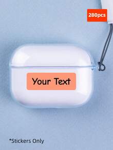 1-280pcs Customizable Colorful Name Labels, Text Stickers And Personalized Labels, Waterproof And Oil-Proof, Various Styles. Use Different Colors To Distinguish Storage Boxes, Kitchen Spice Jars, And Suitcase Contents, This Color-Coding System Can Improve Organizational Efficiency. - Multicolor 1 - View 12