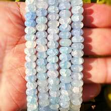 150 Pieces Of Sea Blue Jadeite Abacus Beads, Crystal Loose Beads, Measuring 5 * 8mm, Used For Making Bracelets, Necklaces, Earrings, Handbags, And DIY Handmade Jewelry - Multicolor - View 4