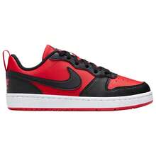 Nike Court Borough Low Recraft Big Kids/Women's Casual Shoes DV5456-123 | Everyday Versatile, Comfortable Fit - 黑紅色 - 查看 3