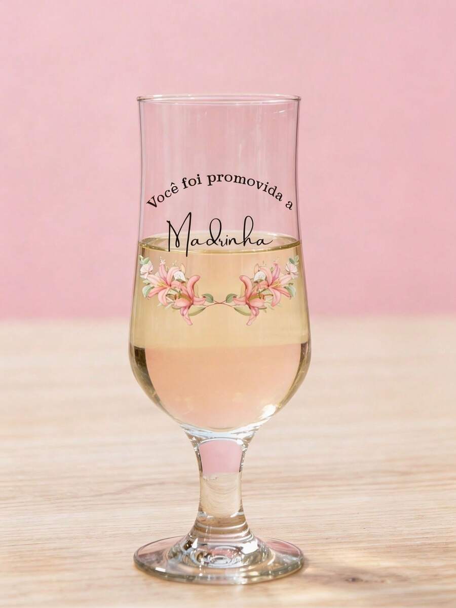Beer Glass 385ml Personalized Godmother Or Godfather With Gift Box Wedding Baptism Celebration - 淺粉色 - 查看 1