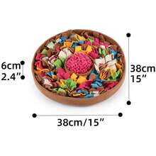 Sniff, Puzzle Pad Dogs, Enrichment Sniffing Training Game, Boredom Buster Food Dispenser, Interactive, All Season - 灰色 38X38厘米 - 查看 2