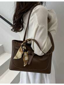 Women Tote Bags - Light Brown - View 8