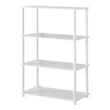 No Tools 4-Shelf Bookcase, White - 白色 - 查看 5