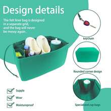 Lckaey Beach Bag Organizer Accessories For Bogg Bag Medium Storage Bag For Bogg Bag Organizing Bogg Divider 3018red-M - Đỏ - Xem 6