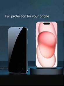 Bộ 3 miếng dán màn hình cường lực chống nhìn trộm, hiển thị trong suốt, bảo vệ quyền riêng tư mạnh mẽ, chống trầy xước, lớp phủ chống dầu, tương thích với iPhone 17e/17 Pro Max/17 Pro/17 Air/17/16/16 Pro - màu đen - Xem 5