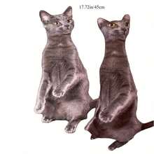 Customized Photo Pet Throw Pillow, Personalized Cat/Dog Pattern Design, No White Borders, Soft Polyester Fabric, Ideal Friend Gift, Plush Cat Pillow With Photo - Upload Pictures to Customize Pillows - View 5