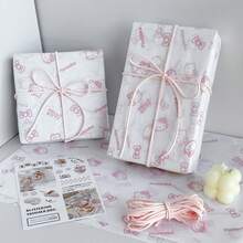 SANRIO 10张装礼品包装纸套装，适用于生日派对收纳、节日装饰、礼品袋、生日派对、花卉装饰、彩色薄纸大包装、节日礼物、生日礼物、派对礼品包装 - 10pcs - 查看 1