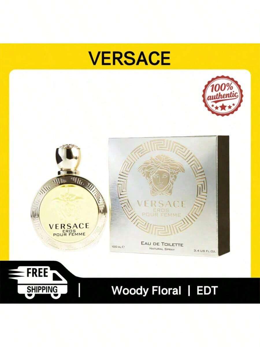 Versace Eros Pour Femme Women Eau De Toilette Spray 5ml/100ml Woody Floral Notes Authentic Original Long-Lasting Fragrance Women's Perfume - 美東時間 - 查看 1