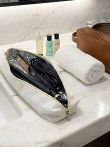 Heat-Resistant Curling Iron Storage Bag, Portable Hair Styling Tool Travel Pouch With Aluminum Foil Lining, Beige Nylon Zipper Design Suitable For Straighteners, Curling Irons And Styling Tools, Heat-Insulated Design Protects Surfaces From Heat Damage, Lightweight And Compact For Easy Packing In Suitcases Or Backpacks - Multicolor - View 7