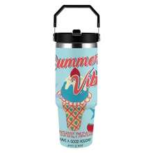 30oz  SUMMER Stanley Style Tumbler Wrapped Graffiti SGRHO Mug - 白色 - 查看 6