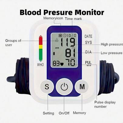 Smart Blood Pressure Monitor, Precise Measurement, Convenient Operation, Keep Track Of Your Health Anytime