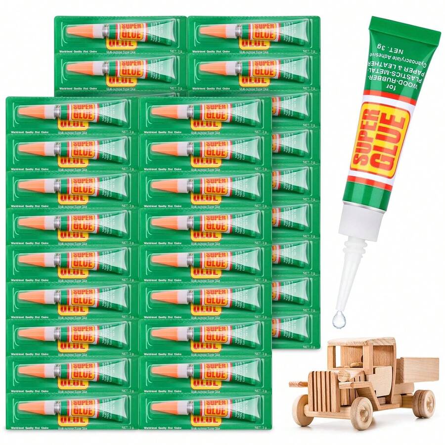 2024年6月12日 超强透明胶水，强力速干氰基丙烯酸酯胶，适用于木材、橡胶、皮革、塑料、金属、水钻首饰、DIY手工艺品等各种粘合。学校用品，返校用品 - 萬用膠 - 查看 1