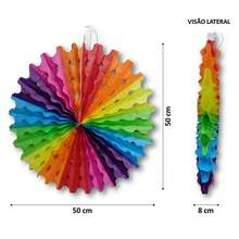 1 To 8 Colorful Fan Decorations 50cm June Festival 19822 - Xem 2
