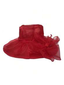 Women Bucket Hat - Red - View 3