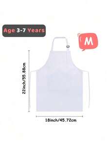 1pc Child Apron With 2 Pockets ,Simple And Stylish Apron,Adjustable Chef Art Apron For Boys And Girls ,Kids Painting Aprons, For Cooking Baking Painting Crafting Grilling Activity - Multicolor - View 16