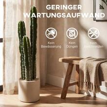 Large Artificial Cactus, 95 Cm, With Pot, Realistic Appearance, For Home, Office, Green. - Green - View 4