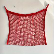 1 pièce Filet à en polyester durable, convient pour les chevaux et les chèvres - Distributeur lent, grand design d'ouverture, taille 119,38 x 88,9 cm, noir et blanc, avec petits trous de maille, facile à remplir, favorise le pâturage naturel, réduit l'ennui, idéal pour les écuries, les fermes et les ranchs. - Voir 11