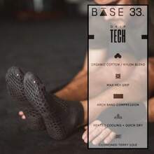 Base 33 Low Rise Grip Socks for Pilates, yoga, martial arts, lifting and barre,44468420 - Gris - Ver 6