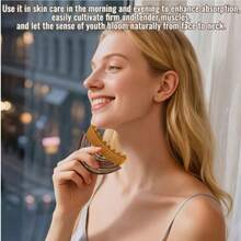 Bàn chải massage mặt dẫn lưu bạch huyết, bàn chải khô massage mặt, máy massage dẫn lưu bạch huyết vùng mặt, định hình cằm và đường viền hàm, thiết kế công thái học ôm sát da, giảm mệt mỏi. - A - Xem 7