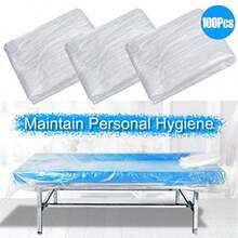 100 tấm màng nhựa mỏng dùng một lần bảo vệ ghế sofa/giường/nệm, 90*180cm, dùng cho giường massage SPA. - Nhiều màu - Xem 6