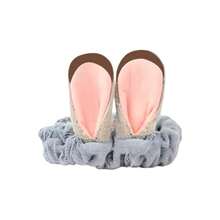 Miniso Disney Zootopia Food Party Hair Towel - Adorable Character With 3D Ears Microfiber - Multicolor - View 4