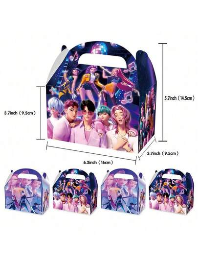 Hasbro Bộ 12 hộp quà tặng nhóm nhạc nữ thế hệ thứ hai, thích hợp cho tiệc tùng, sinh nhật, quà tặng cầm tay dịp lễ, túi quà tặng cầm tay, quà năm mới, quà Valentine, quà Phục Sinh.