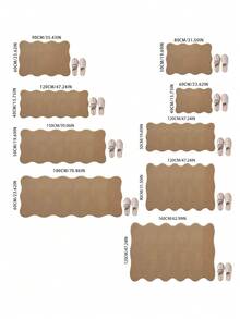 1pc Pineapple Ring Jute-Like Kitchen Rug, Thick & Durable Carpet, Solid Brown Color, Multipurpose Minimalist Design, Suitable For Living Room, Sofa, Doormat, Bedroom, Outdoor, Washable Bottom, Cat Scratching Pad, Kitchen Rug, Bathroom Rug, Welcome Mat, Outdoor Rug, Small Rug, Easy To Clean With Vacuum - Multicolor - View 9