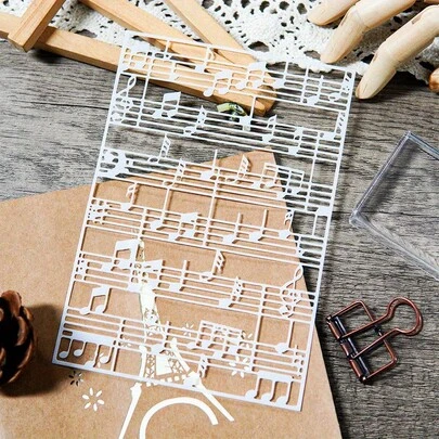21.0 X 29.7 Cm Reusable Music Note Template, For Painting, Scrapbooking, Home Decor, Furniture Stencil