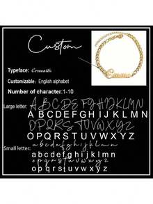 Customized Name Bracelet Men's Cuban Chain Personalized Stainless Steel Adjustable Charm Bracelet Customized Gold Name Label Jewelry Couple Commemorative Gift For Boyfriend's Birthday Gift - Multicolor - View 26