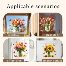 1/3 piezas Pegatinas de ventana con diseño de animales forestales - Ardilla, Mono y Patrón apilado de Pandas, Reutilizables, No dejan residuos, Adecuadas para ventanas, puertas, aulas, habitaciones infantiles y decoraciones de fiesta. - Pegatinas de animales para ventanas - Ver 9