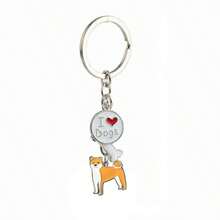 Jack Shepherd Dog Metal Keychain Personalized Pet Lover Gift With Heart Bone Charm Durable Puppy Key Ring For Business Travel Souvenir - 泰迪 - 查看 11