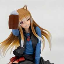 1 mô hình Horo dễ thương mới từ anime "Spice And Wolf", tư thế ngồi xô, thích hợp trang trí kệ sách/vỏ máy tính, tượng anime, mô hình nhân vật, quà tặng ngày lễ, hàng hóa dành cho người hâm mộ, búp bê vẽ tay, điêu khắc chi tiết, đồ sưu tầm Otaku. - Nhiều màu - Xem 3