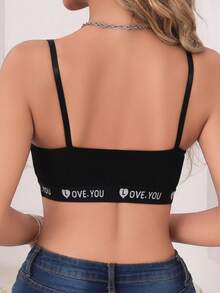 Hart & Haze Áo ngực cho bà bầu mở phía trước, chất liệu ren gân gợi cảm, áo ngực thoải mái với dây đeo hình chữ Z. - màu đen - Xem 2