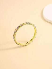 14K Gold Plated Fashionable Casual Versatile Commute Vintage Colorful Bracelet For Women - Yellow Gold - View 14