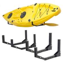 Wallmaster Kayak Storage Hooks Hangers Adjustable Kayak Garage Storage Rack Wall Mount Heavy Duty Hooks for Canoe Kayak Paddle Board Surfboard Snowboard - Paquete de 4 - Ver 8