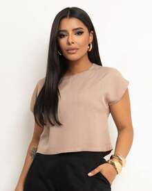 Basic Cropped Modeling With Perfect Fit Factory Price Get Yours Now - Beis - Ver 11