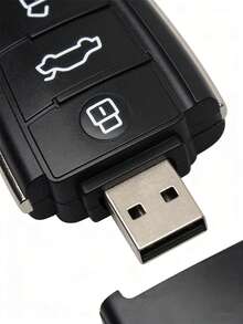 BIYETIMI Car Key Shaped USB Flash Drive, Portable Stylish USB Memory Stick, High-Speed Data Storage Pen Drive For Laptop, PC, Car Audio - Perfect Gift For Car Enthusiasts - View 2