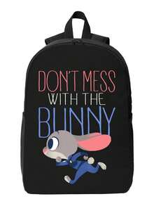 Zootopia Judy Hopps  Durable Casual Backpack With Breathable Shoulder Straps - Ideal For College Students Hikers And Daily Commute - 黑色 - 查看 1
