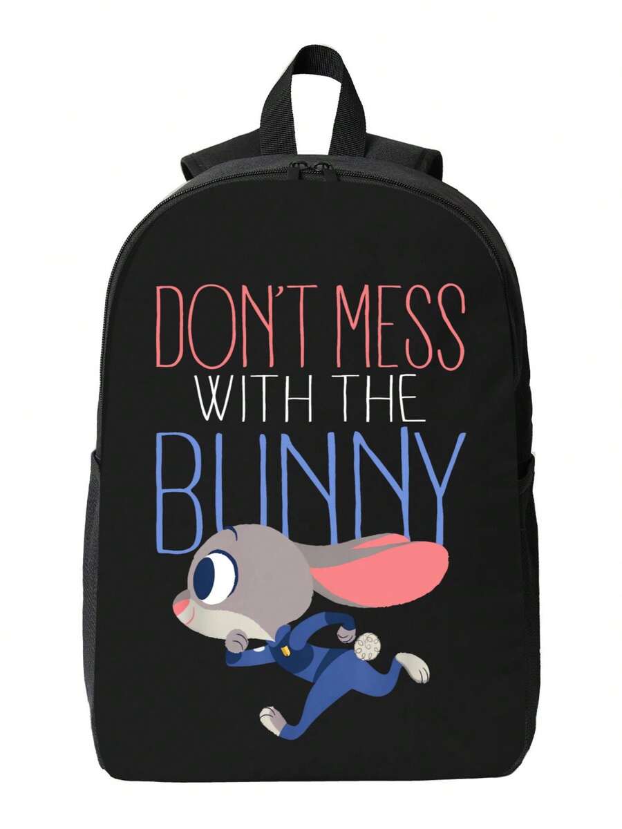 Zootopia Judy Hopps  Durable Casual Backpack With Breathable Shoulder Straps - Ideal For College Students Hikers And Daily Commute - 黑色 - 查看 1