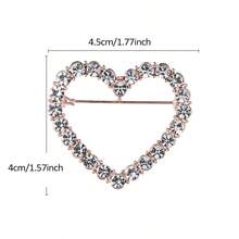 1 chiếc ghim cài áo hình trái tim bằng hợp kim kẽm thanh lịch, thích hợp cho phụ nữ đeo trong các dịp cưới hỏi, tiệc tùng, liên hoan, ngày Valentine. - XD8984 - Xem 12