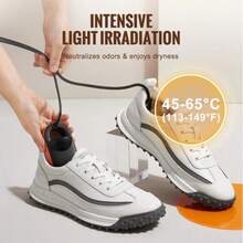 Portable Shoe Dryer, Electric Boot Dryer, Deodorizing Boot Heater/Dryer With Fast And Even Drying Function, Suitable For Cotton Slippers, Snow Boots, Leather Shoes, Canvas Shoes, Black And Orange Shoes. - Black - View 6