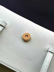 Light Green Leather Women's Fashion Shoulder Bag, Suitable For Daily Commuting - Verde claro - Ver 5