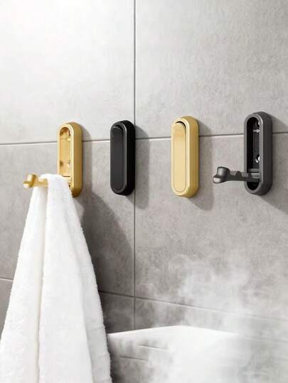 Foldable Aluminum Alloy Wall Hooks, Heavy Duty Minimalist Modern Design, Suitable For Hanging Clothes, Bags, Towels, Space-Saving Foldable Design, Applicable For Bathroom, Kitchen, Entryway And Wardrobe