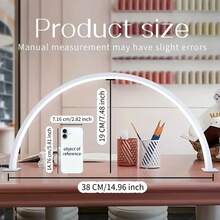 1 đèn LED làm móng, đèn LED làm mi, đèn hình lưỡi liềm, đèn chăm sóc da mặt hình lưỡi liềm, đèn chuyên nghiệp cho kỹ thuật viên, thích hợp cho sơn móng tay gel, làm mi/lông mày/hình xăm, dùng trong salon và tự làm tại nhà. - Đèn làm móng hình bán nguyệt - Xem 6
