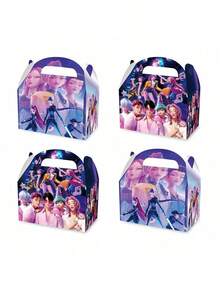 Hasbro Bộ 12 hộp quà tặng nhóm nhạc nữ thế hệ thứ hai, thích hợp cho tiệc tùng, sinh nhật, quà tặng cầm tay dịp lễ, túi quà tặng cầm tay, quà năm mới, quà Valentine, quà Phục Sinh. - Nhiều màu - Xem 5