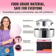 Macchina per zucchero filato - Tischmodell mit Schräg, Pink - Visualizzare 4