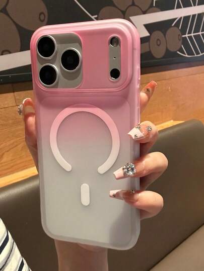 Cute Candy Color Gradient Matte Magnetic Phone Case Compatible With IPhone 17 Pro Max 17 Pro 17 17 Air 16 Pro Max 15 14 13 Skin-Friendly Drop-Resistant Ombre Translucent Cover