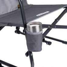 GCI Outdoor FirePit Rocker Low Profile Rocking Camping Chair, Pewter Gray - Pewter Gray - View 6