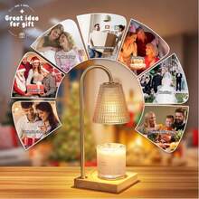 Candle Warmer Lamp With Timer And Dimmer Adjustable Height For Home Room Decor, Brithday Gifts For Women, Candle Warmer For Scented Jar Candles Mother's Day Gifts,Champagne - 1PC - 查看 5