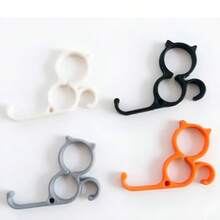 2pcs 3D Printed PLA Creative Ring Phone Grip, Pinky Grip, Nameless Finger Stand, Phone Holder, Thumb Stand, Desktop Stand, Multifunctional Slouchy Bracket, Portable Stand, Communication Device Handle, Practical Hook - Type a - View 12